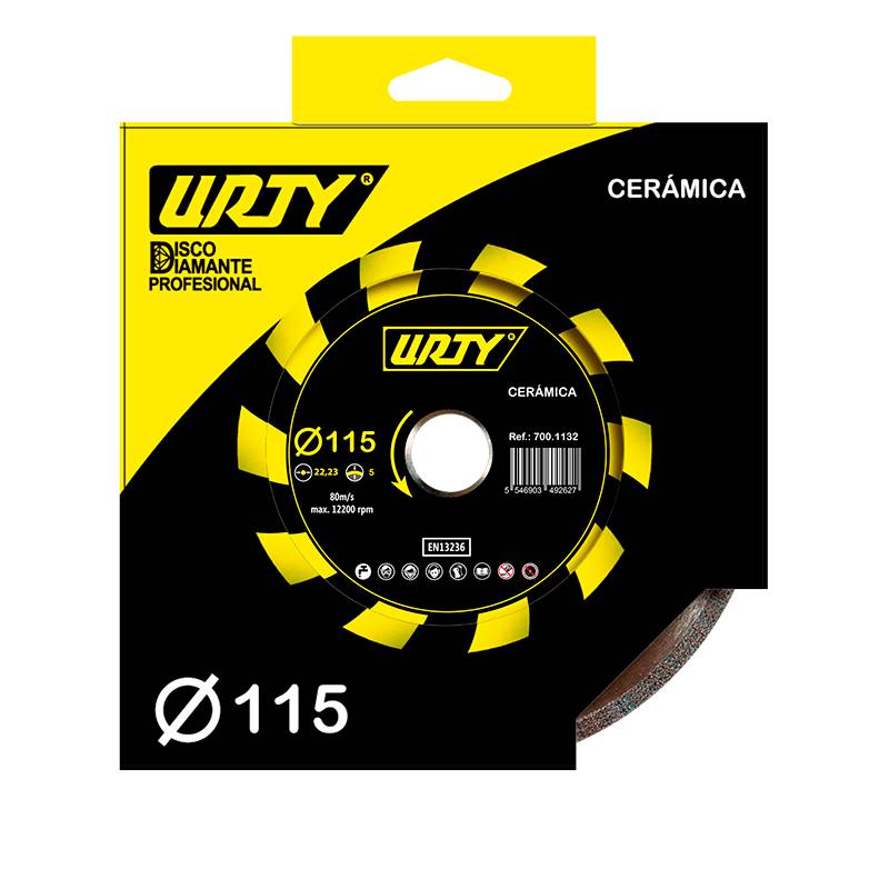 Diamond disc continuous rim 115x5x22.23 